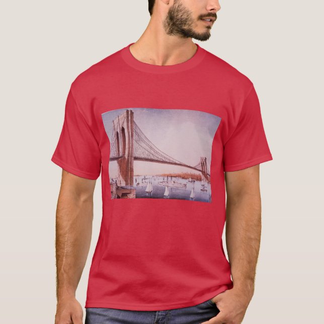Camiseta A ponte de Brooklyn (Frente)