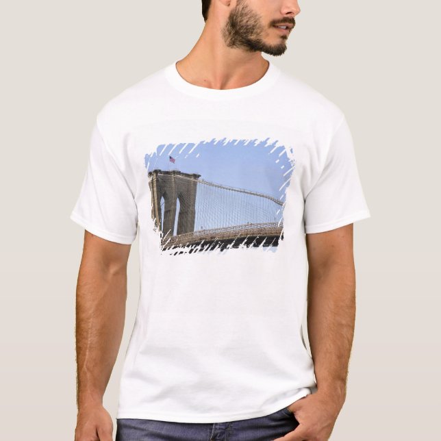 Camiseta A Ponte de Brooklyn na cidade de Nova York, Nova 2 (Frente)