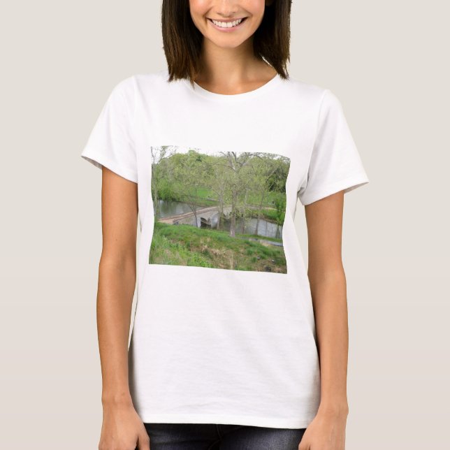 Camiseta A ponte de Burnside, Antietam Creek, Sharpsburg, (Frente)