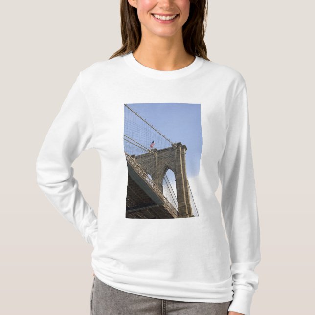 Camiseta A Ponte do Brooklyn na Cidade de Nova York, Nova (Frente)