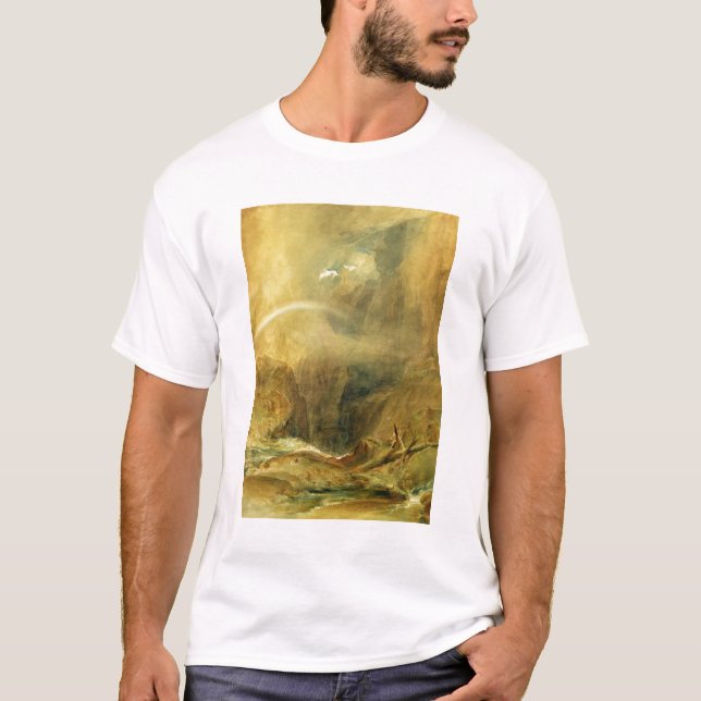 Camiseta A ponte do diabo, passagem do St. Gotthard, c.1804 (Frente)