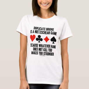 Camiseta A ponte duplicada é um jogo de Nietzschean (o