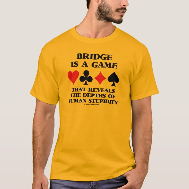 Camiseta A ponte é um jogo revela profundidades da (Frente)