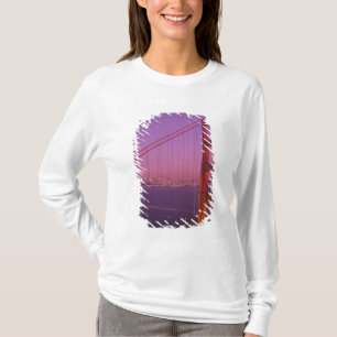 Camiseta A Ponte Golden Gate logo após o pôr do sol,