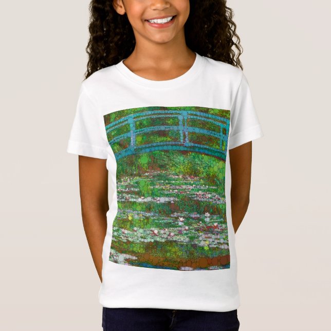 Camiseta A Ponte Japonesa por After Claude Monet (Frente)