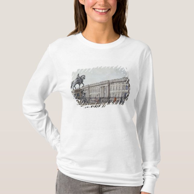 Camiseta A ponte longa com um monumento aristocrático (Frente)