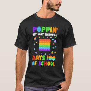 Camiseta A Pôr-Me A Caminho Através De 100 Dias De Pop Da