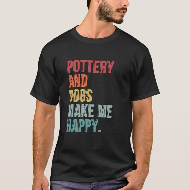 Camiseta A Potência E Os Cachorros Me Engraçam Feliz (Frente)