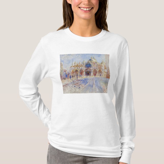 Camiseta A praça San Marco, Veneza, 1881 (óleo em canvas) (Frente)