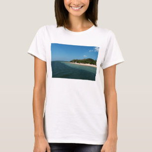 Camiseta A praia altera-se dentro