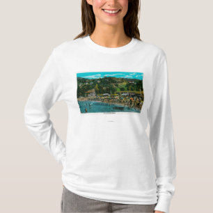 Camiseta A praia de banho em Avalon, ilha de Catalina