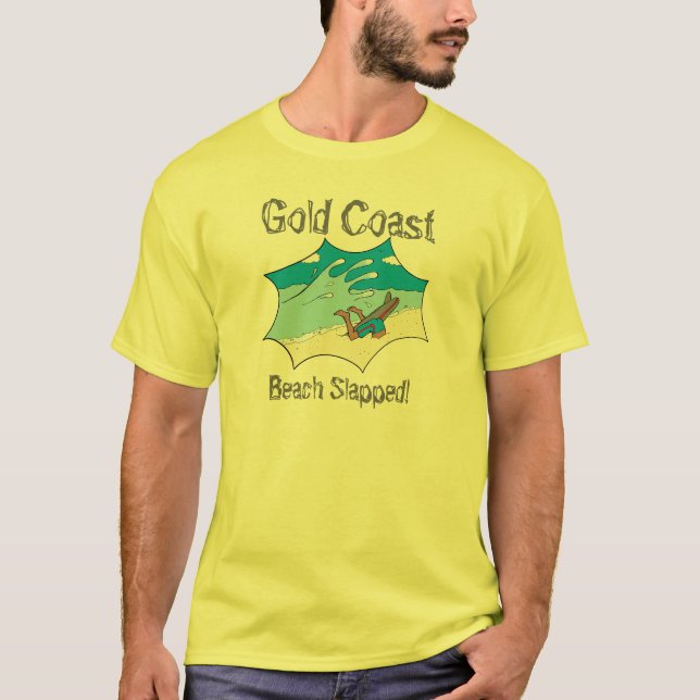Camiseta A praia de Gold Coast golpeou o Wipeout do (Frente)