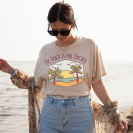Camiseta A Praia É A Minha Terapia | Férias de Verão | Sunn