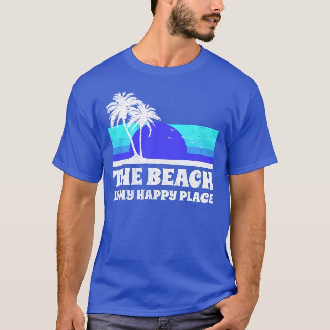 Camiseta A praia é meu lugar feliz (Frente)