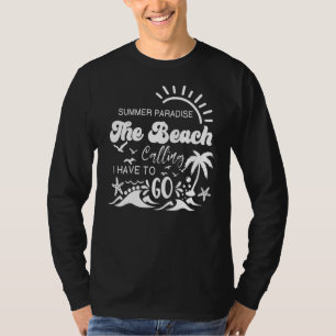 Camiseta A Praia Está Ligando E Eu Preciso Ir Férias Da Pra