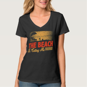 Camiseta A Praia Está Me Chamando De Surf Do Paraíso Hawaii