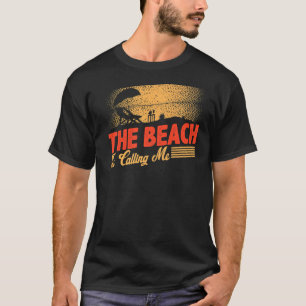 Camiseta A Praia Está Me Chamando De Surf Do Paraíso Hawaii