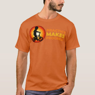 Camiseta A prática faz progressos