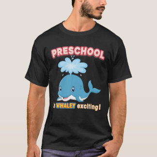 Camiseta A Pré-Escolar É Um Garoto De Baleia Excitante A Sc