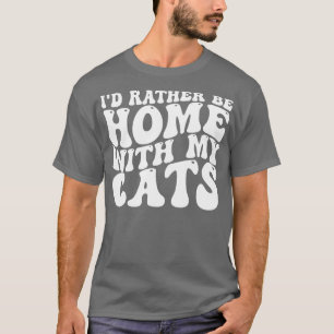 Camiseta A preferencialmente chegou em casa com meus gatos 