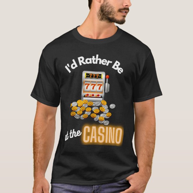 Camiseta A Preferencialmente Do Casino Id Está Na Máquina D (Frente)