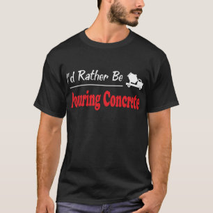 Camiseta A preferencialmente esteja derramando o concreto