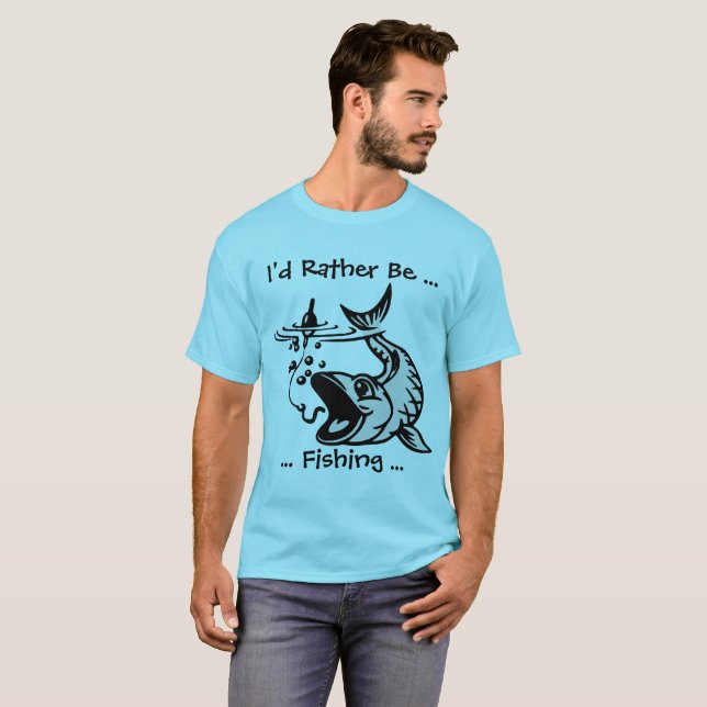 Camiseta A preferencialmente esteja pescando (Frente Completa)