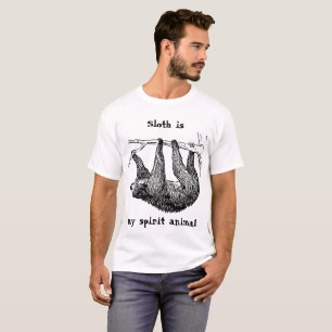 Camiseta A preguiça é meu espírito animal   apenas não 