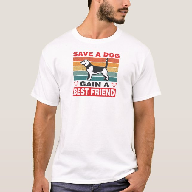 Camiseta A Present for Rescue Dog Lovers (Frente)
