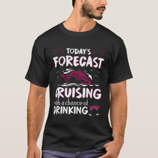 Camiseta À previsão do dia que cruza com uma possibilidade