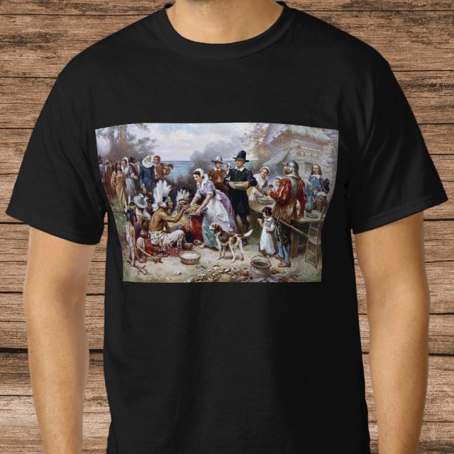 Camiseta A primeira Ação de Graças de Jean Ferris c. 1912 (Criador carregado)