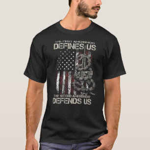 Camiseta A primeira alteração define-nos o American Flag ON