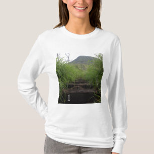 Camiseta A primeira etapa convida caminhantes acima da