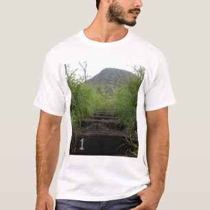 Camiseta A primeira etapa convida caminhantes acima da