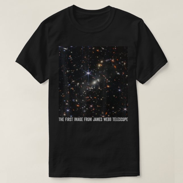 Camiseta A Primeira Imagem Do Telescópio Espacial James Web (Frente do Design)