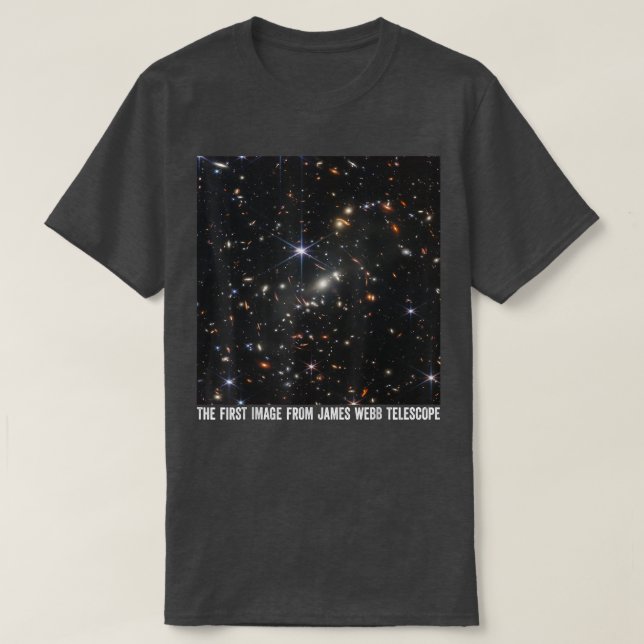 Camiseta A Primeira Imagem Do Telescópio Espacial James Web (Frente do Design)