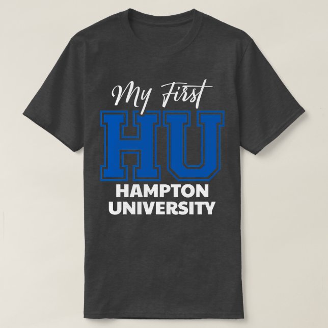 Camiseta A Primeira Universidade de Hampton University (Frente do Design)