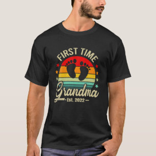 Camiseta A Primeira Vez Que A Avó No Pês De 2022 Vintage Em