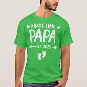 Camiseta A Primeira Vez Que Papá Est 2023 Logo Será Papa Gê