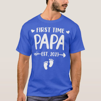 Camiseta A Primeira Vez Que Papá Est 2023 Logo Será Papa Gê