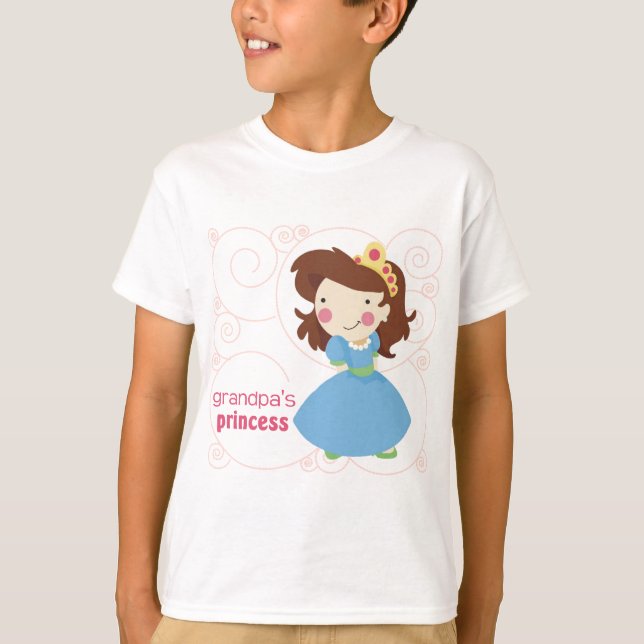 Camiseta A princesa do vovô (Frente)