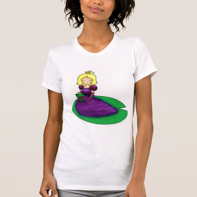 Camiseta A princesa e o namorando do sapo? (Frente)