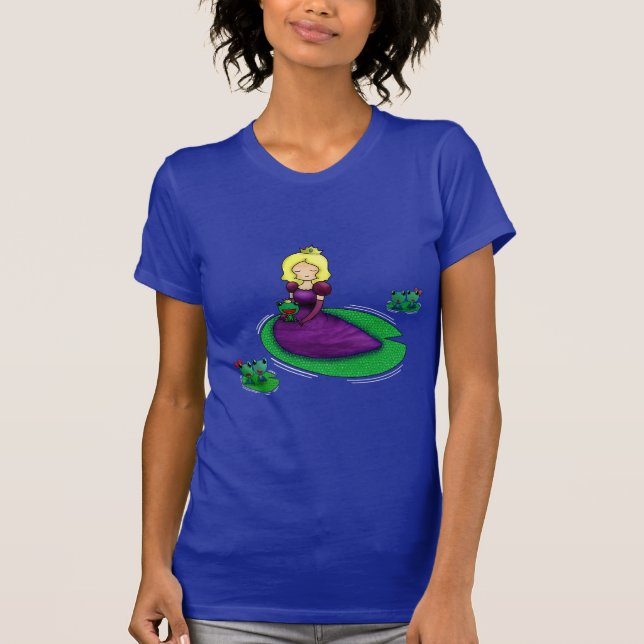Camiseta A princesa e o namorando do sapo? (Frente)