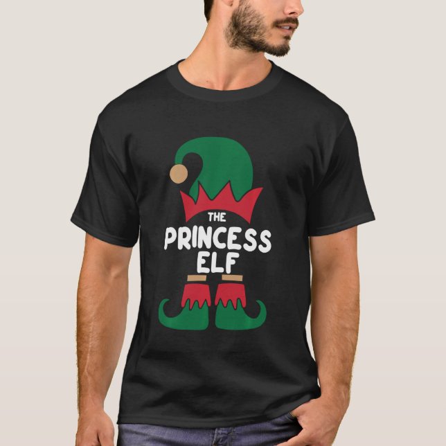 Camiseta A Princesa Elf Christmas Matching Family Group P (Frente)