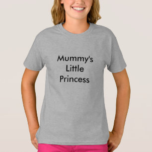 Camiseta A princesa pequena da mamã, o anjo pequeno do pai