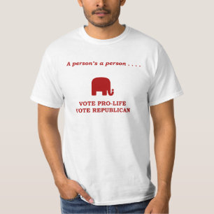 Camiseta A pro-vida do voto da pessoa de uma pessoa um