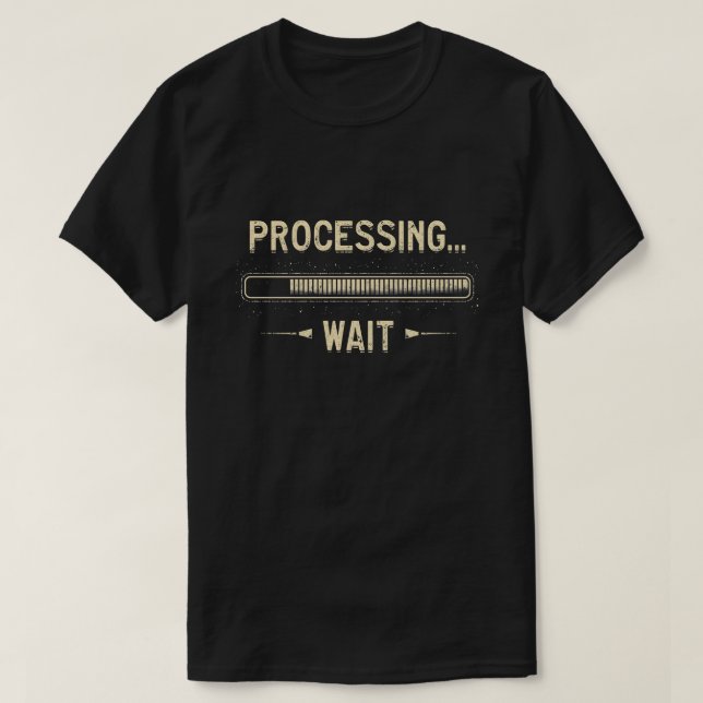 Camiseta A processar... Aguarde (Frente do Design)