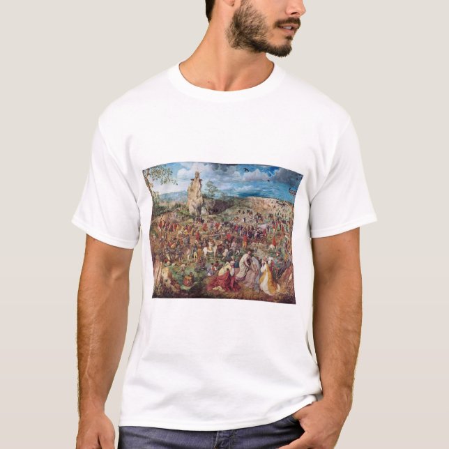 Camiseta A procissão ao Calvário, Pieter Bruegel (Frente)