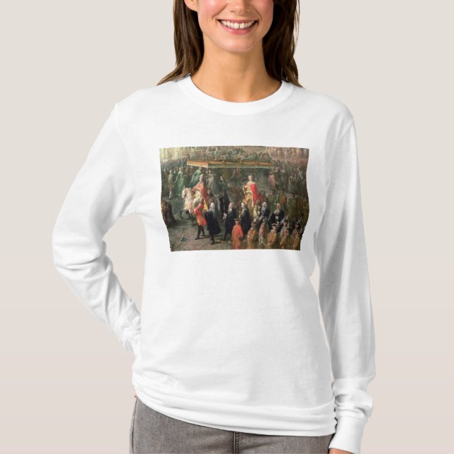 Camiseta A procissão da coroação de Joseph II (Frente)