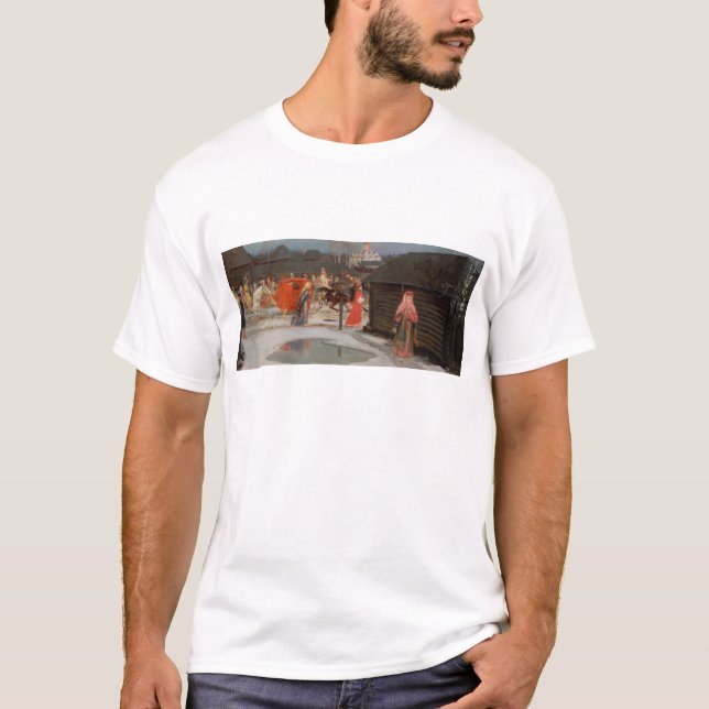 Camiseta A procissão de casamento (Frente)